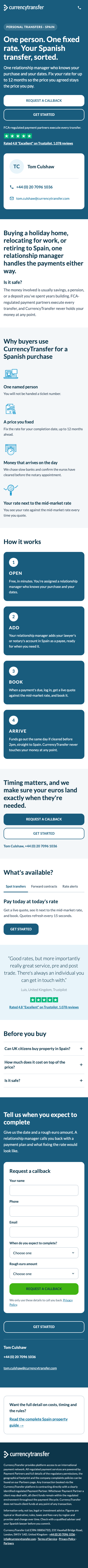 Currencies Direct pattern mobile